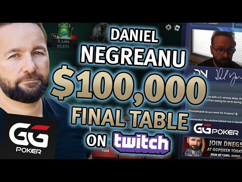 Daniel Negreanu Plays $100K Online Poker Final Table at GGPoker